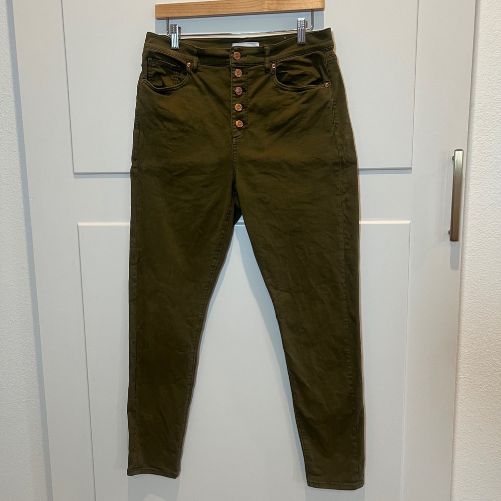 LOFT Olive Skinny Pants